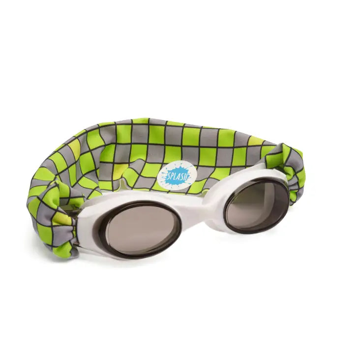 Splash Swim Goggles / Neon Checker