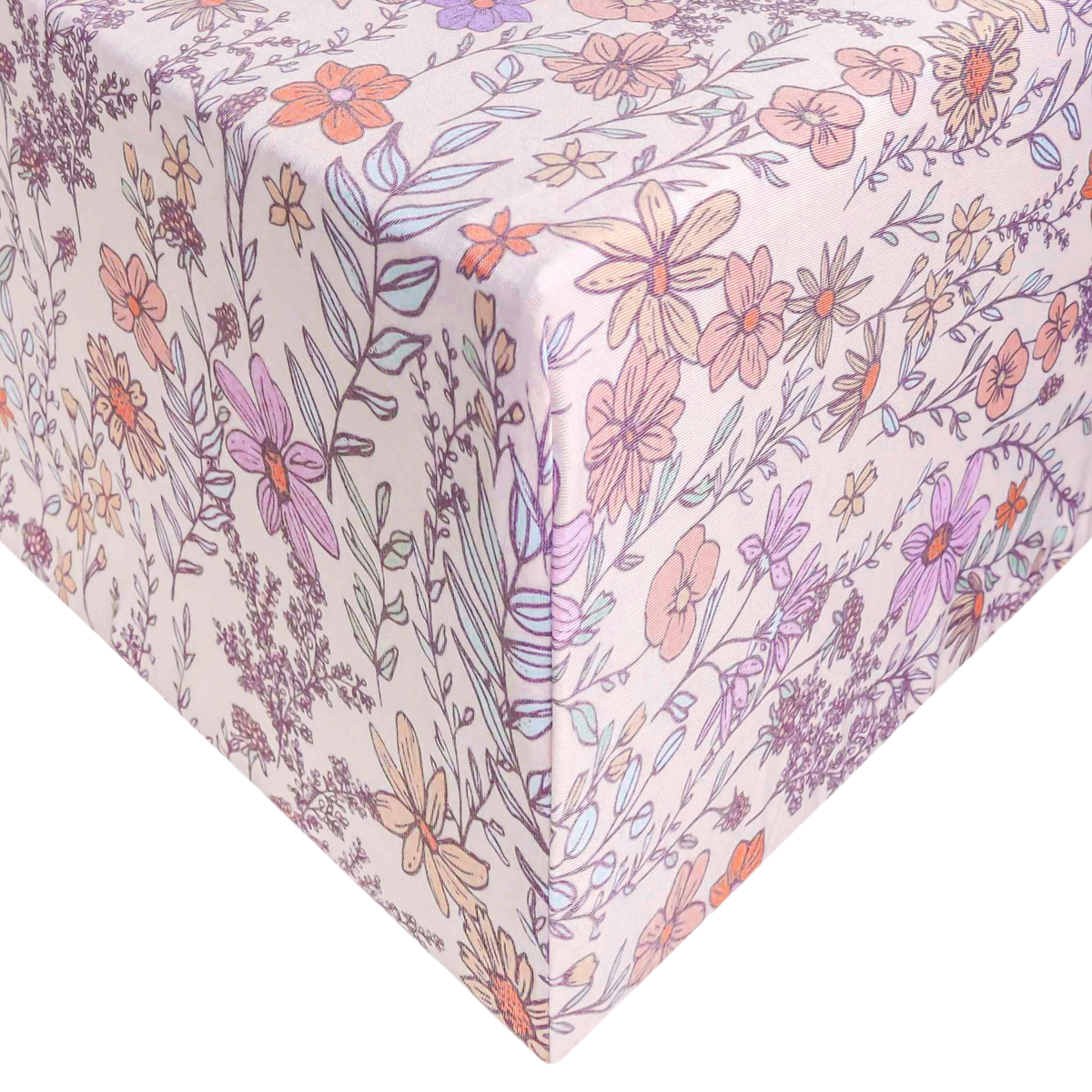 Copper Pearl Premium Knit Fitted Crib Sheet / Flora