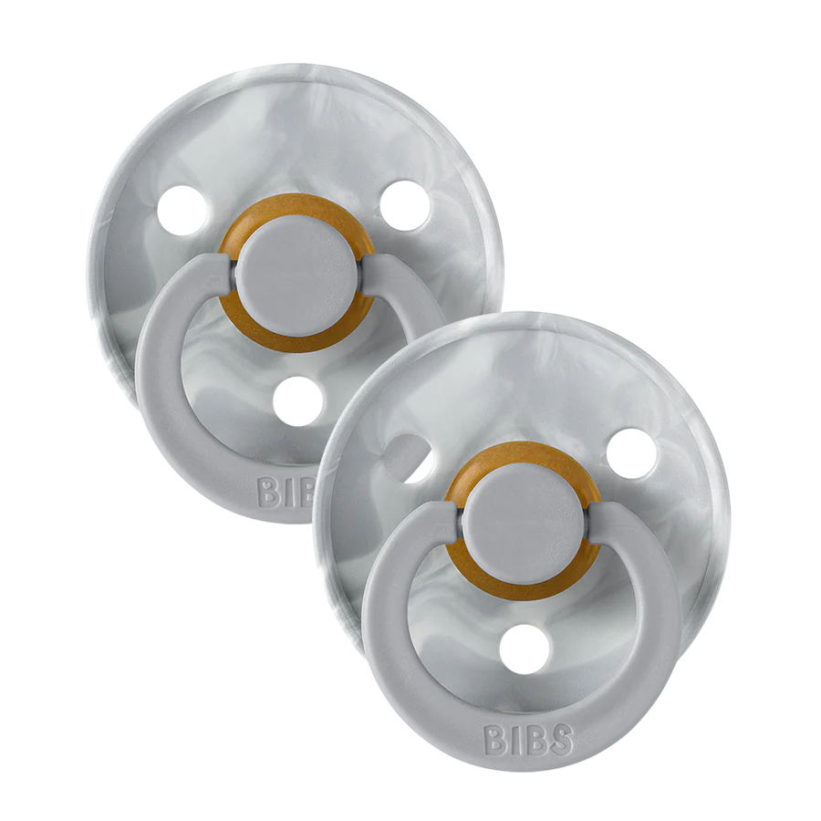 BIBS Round Pacifier 2-Pack / Size 2 (6-18 Months)