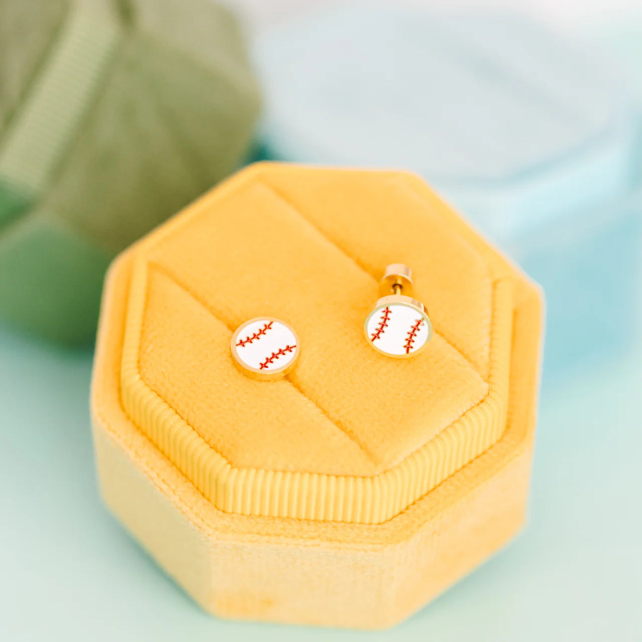 Baseball Stud Earrings