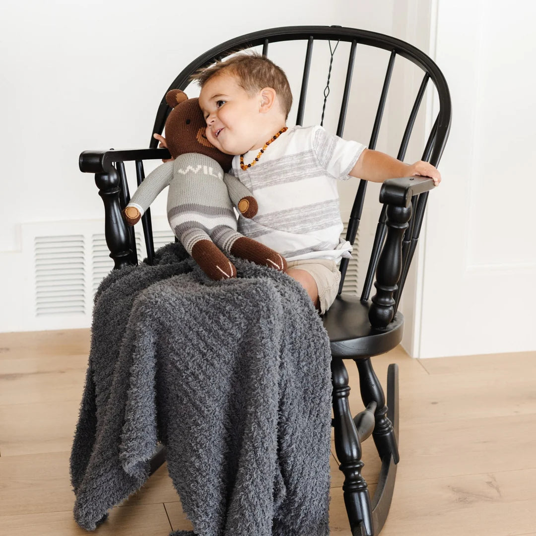 Saranoni Ribbed Bamboni Receiving Blanket (30"x40")
