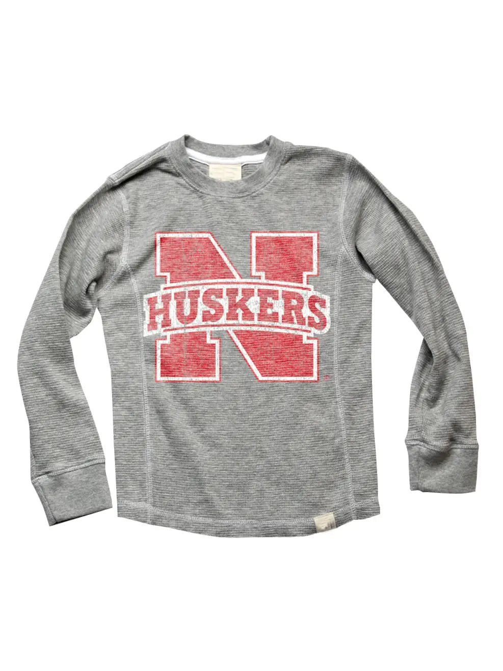 Nebraska Huskers Long-Sleeve Grey Thermal