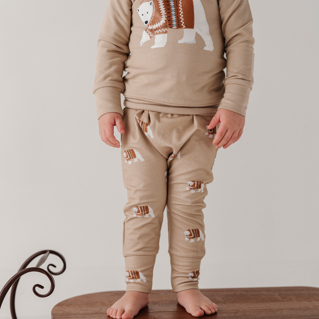 Babysprouts Polar Bear Raglan Sweatshirt + Harems Set