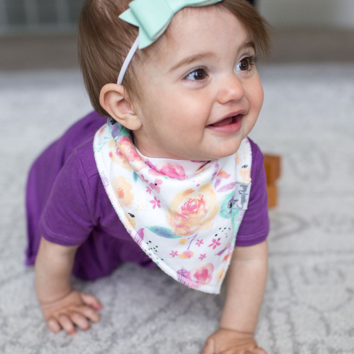 Copper Pearl Bandana Bibs / Bloom
