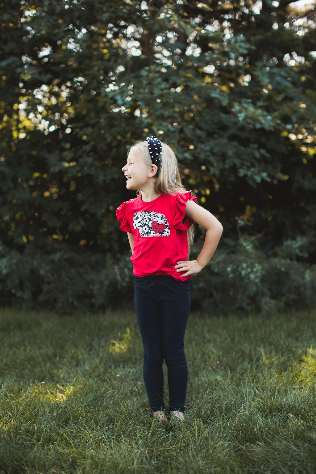 Retro Flowers Flutter Sleeve Top