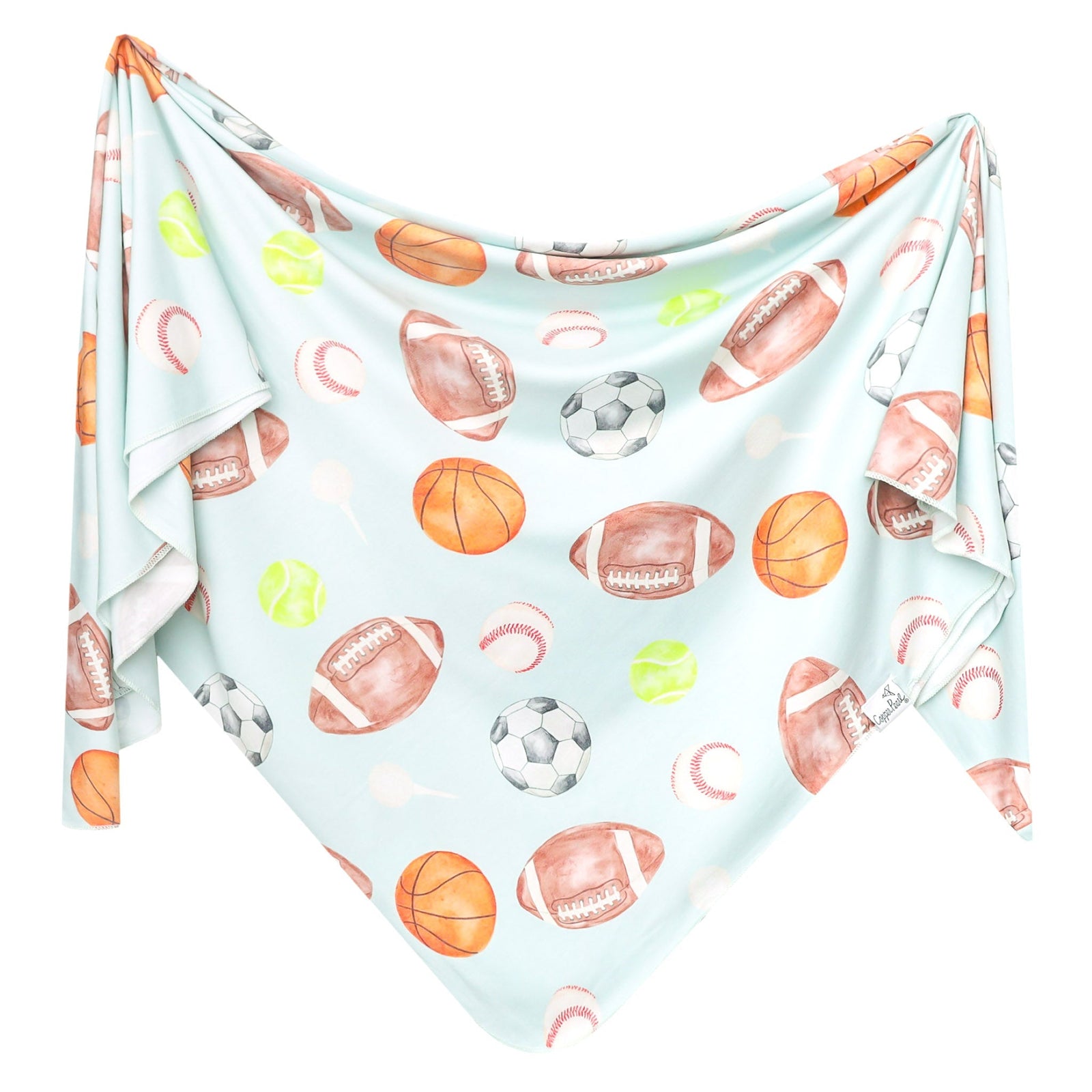 Copper Pearl Knit Swaddle Blanket / Sports Medley - Suite Child