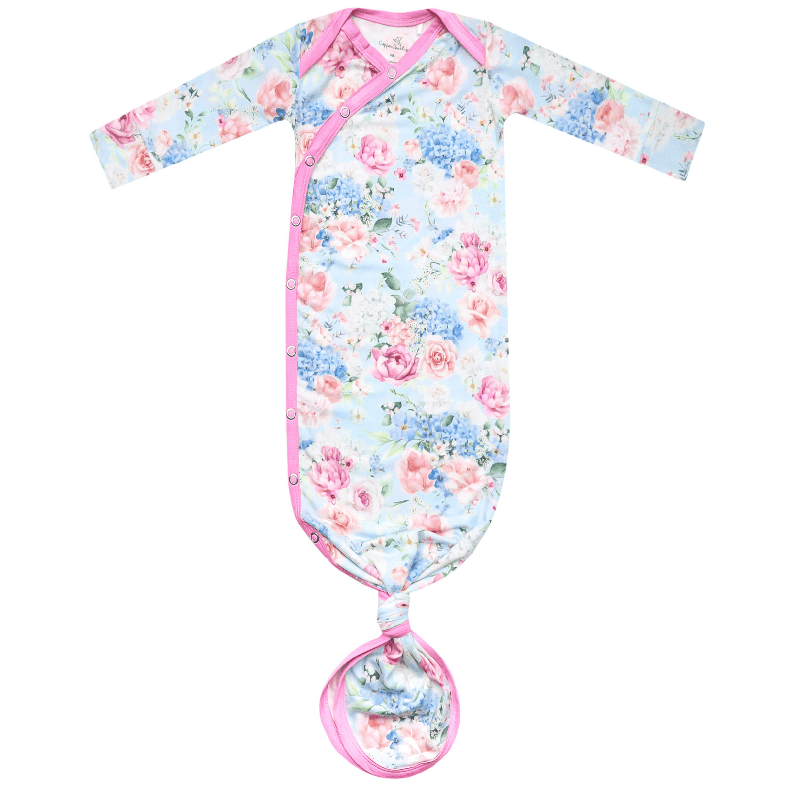 Copper Pearl Newborn Knotted Gown / Genevieve - Suite Child