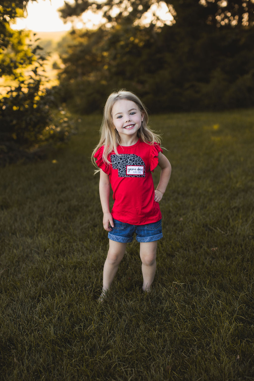 Game Day Gal Pal Flutter Sleeve Top