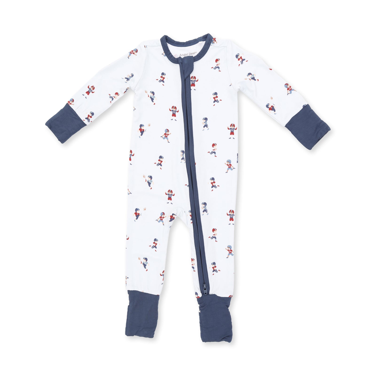Tiny Footballers 2 Way Zipper Convertible Romper