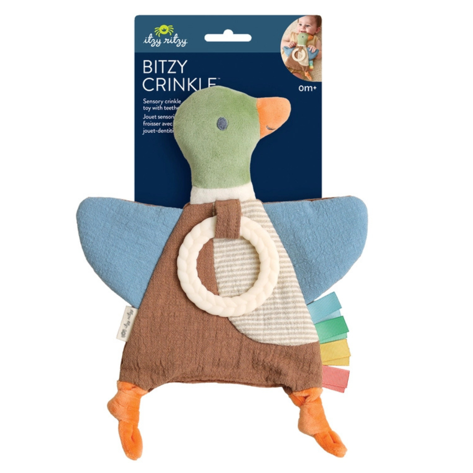 Itzy Bitzy Crinkle - Mallard Duck