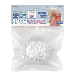 Snow Squish Clear Jelly Bead Stress Ball