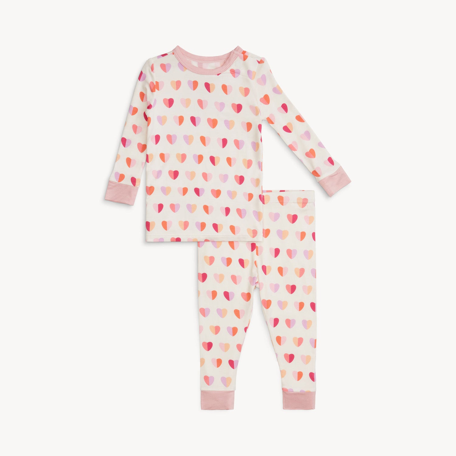 Magnetic Me Modal Long Sleeve Pajama Set / Pink XOXO