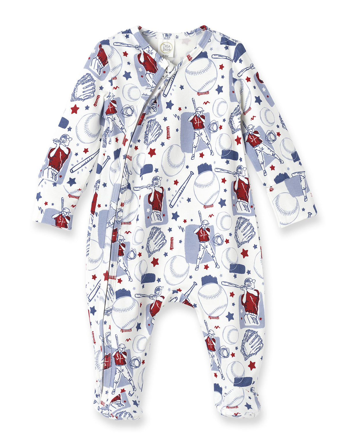 Batter Up Zipper Footie