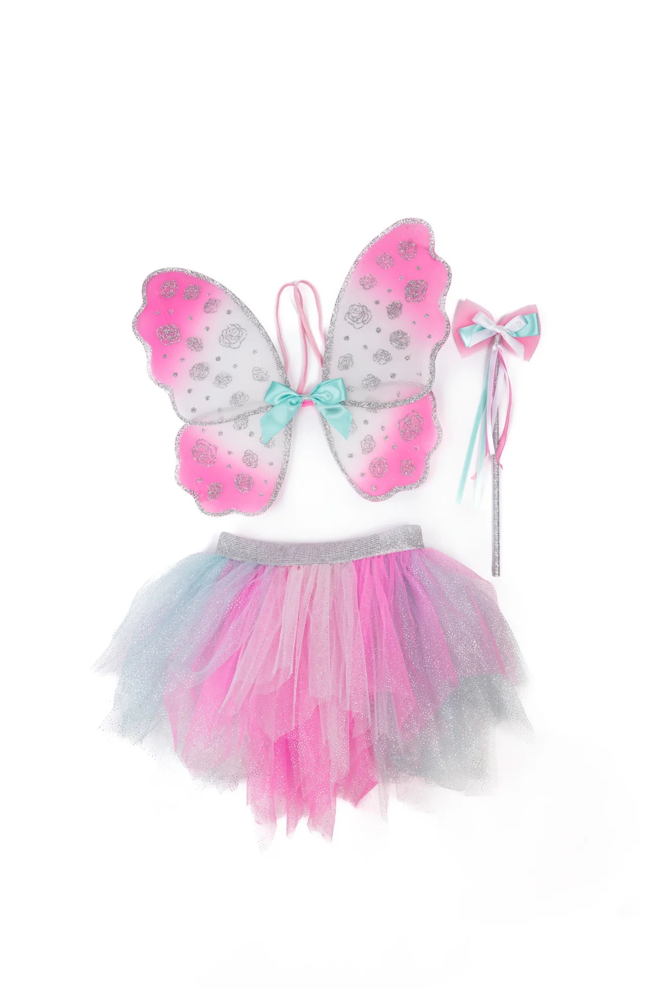 Think Mint Pink Skirt, Wings, & Wand Set - 4-6 Years