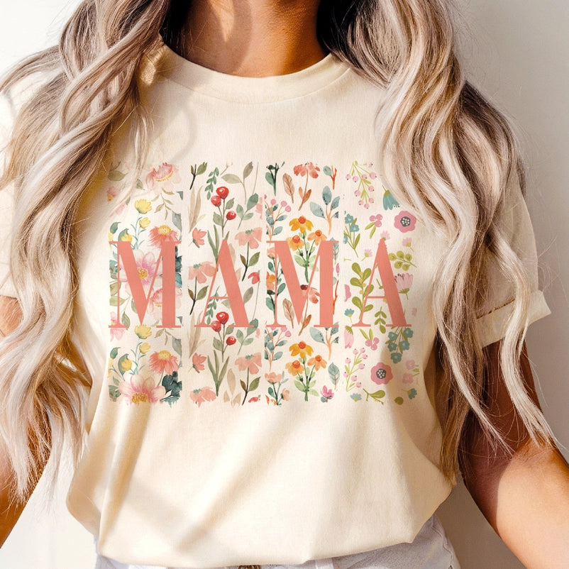 Floral Mama Graphic Tee / Cream