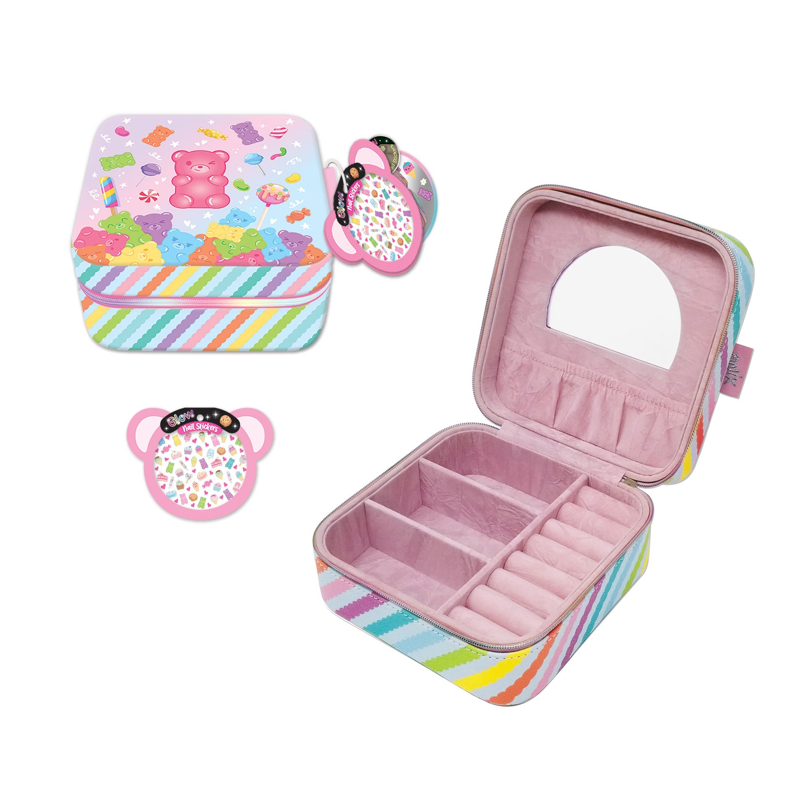Sugar Crush Jewelry Box with Mirror