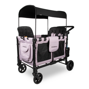 Wonderfold W4 LUXE Premium Push Quad Stroller Wagon