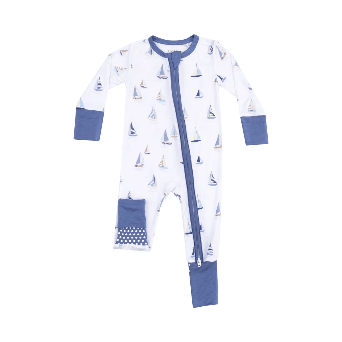 Sailboats 2 Way Zipper Convertible Romper