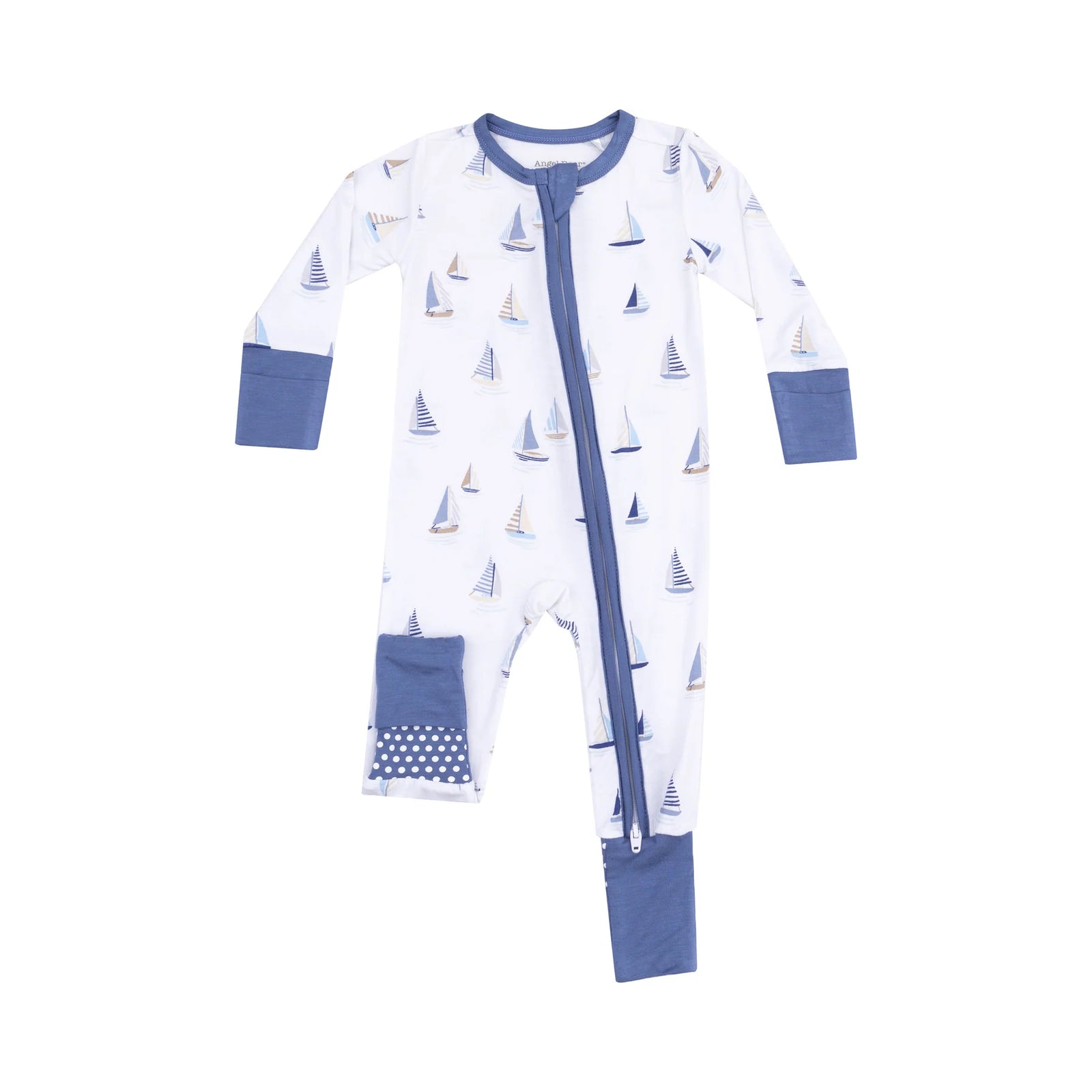 Sailboats 2 Way Zipper Convertible Romper