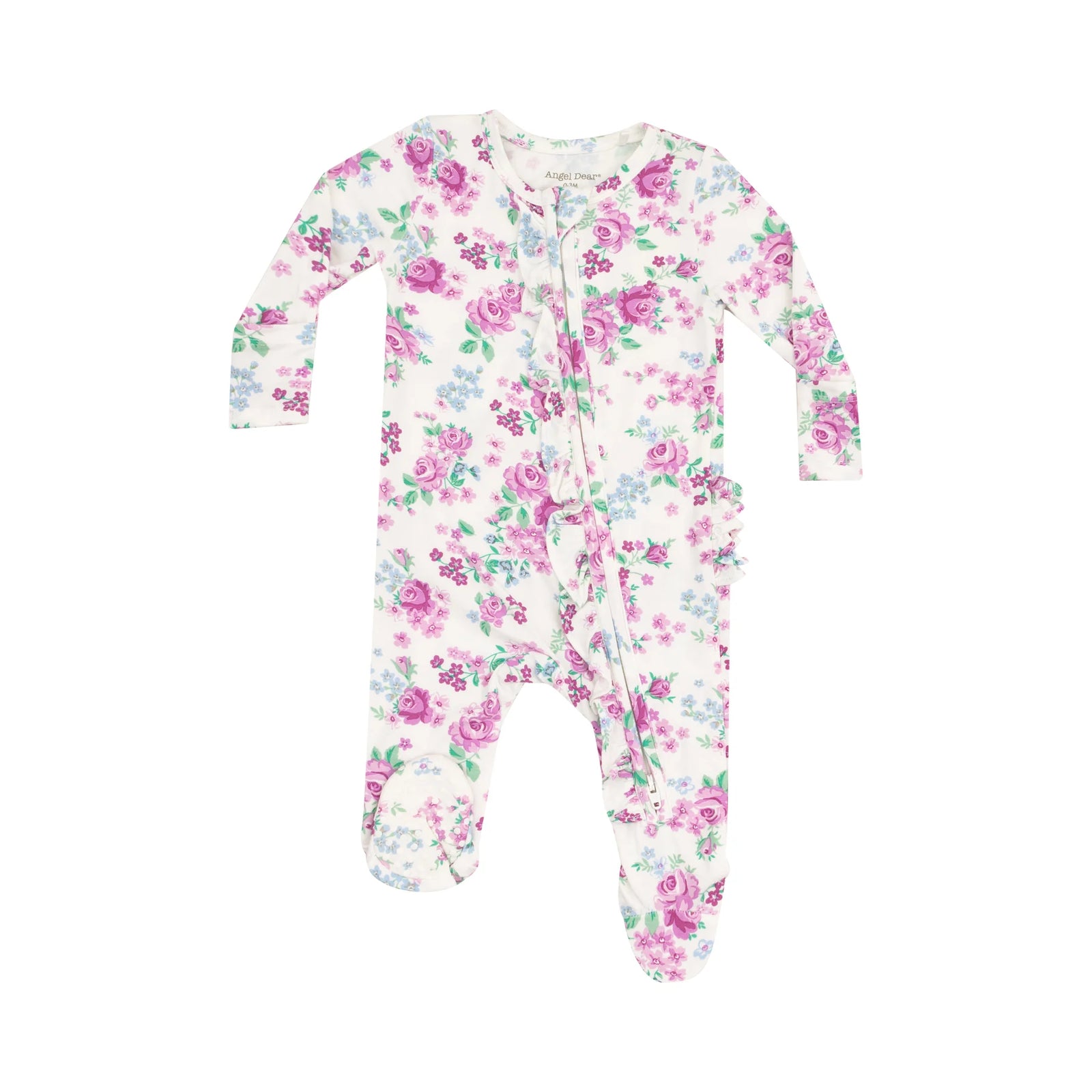 Cute Little Roses 2-Way Zipper Footie