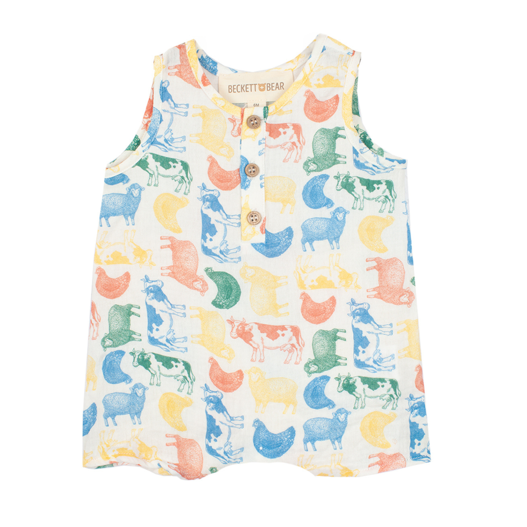 Mabel + Honey Barnyard Babe Romper