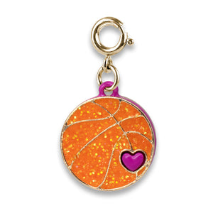 Charm It! Gold Glitter Basketball Charm