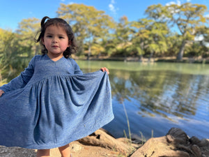 Vignette Winnie Dress / Heathered Navy