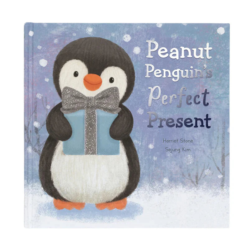 Jellycat Peanut Penguin's Perfect Present Book