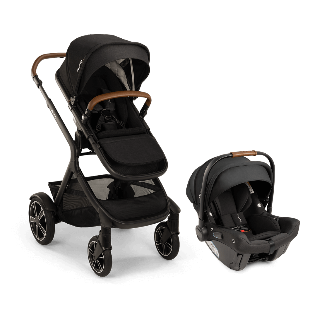 Nuna DEMI Next + PIPA Urbn Travel System - Caviar