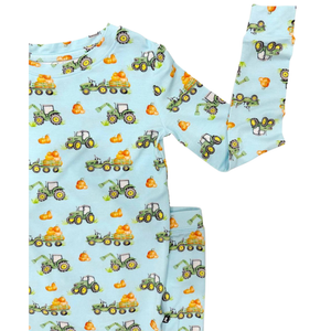 Lev Baby Toddler Lounge Set / Everett Tractors & Pumpkins