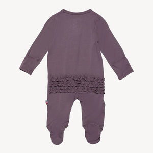 Magnetic Me Modal Magnetic Ruffle Footie / Eggplant