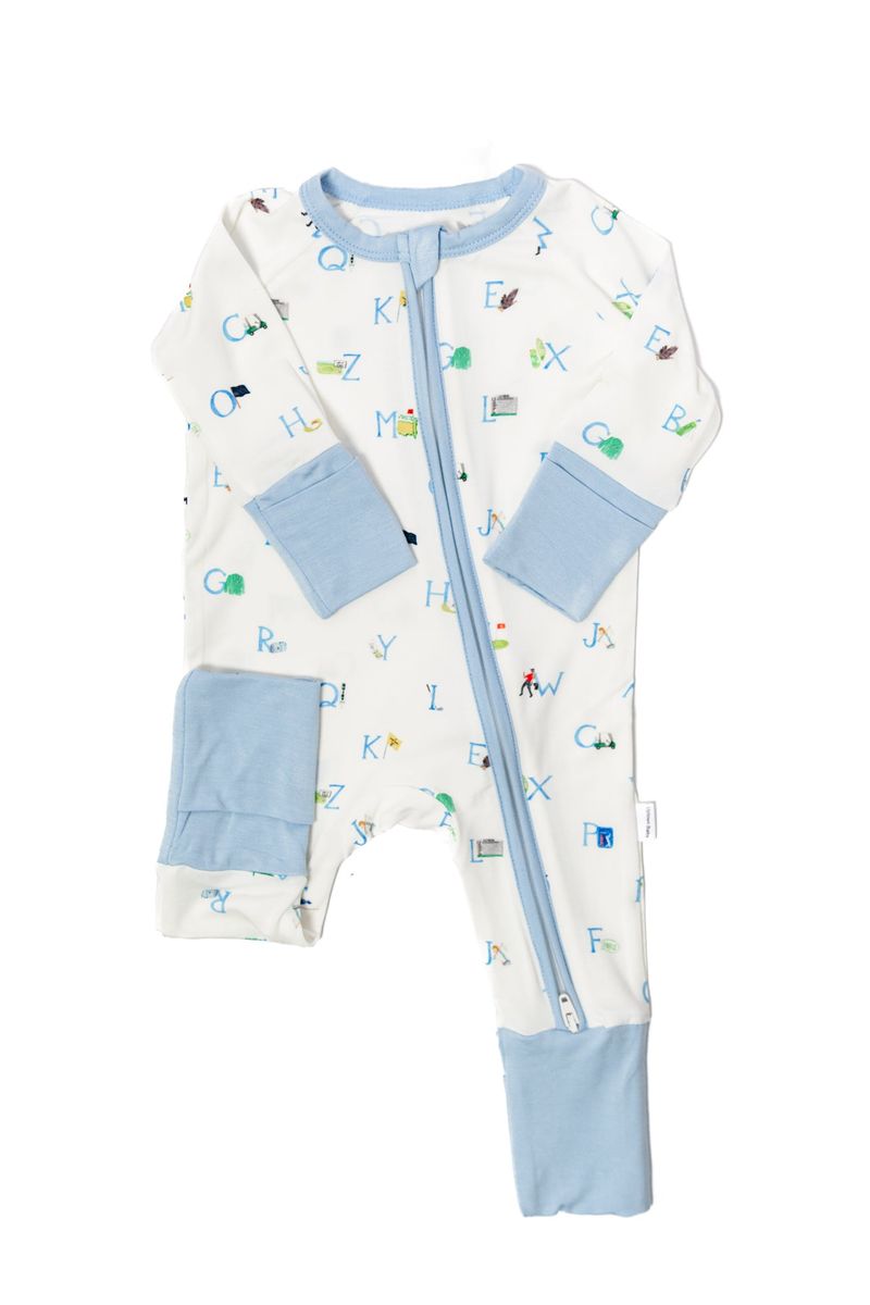 Convertible Zip Sleep Romper / Golf ABCs