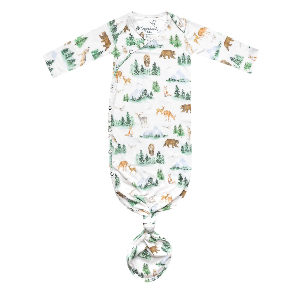 Copper Pearl Newborn Knotted Gown / Grayson