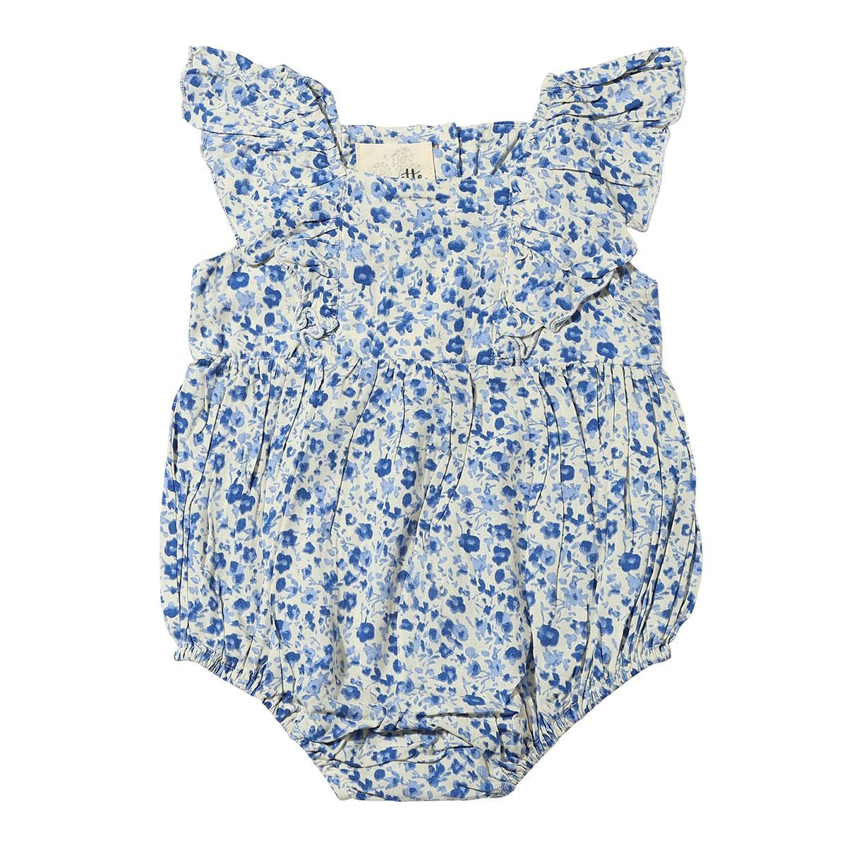 Chloe Bubble Romper / Blue Meadow