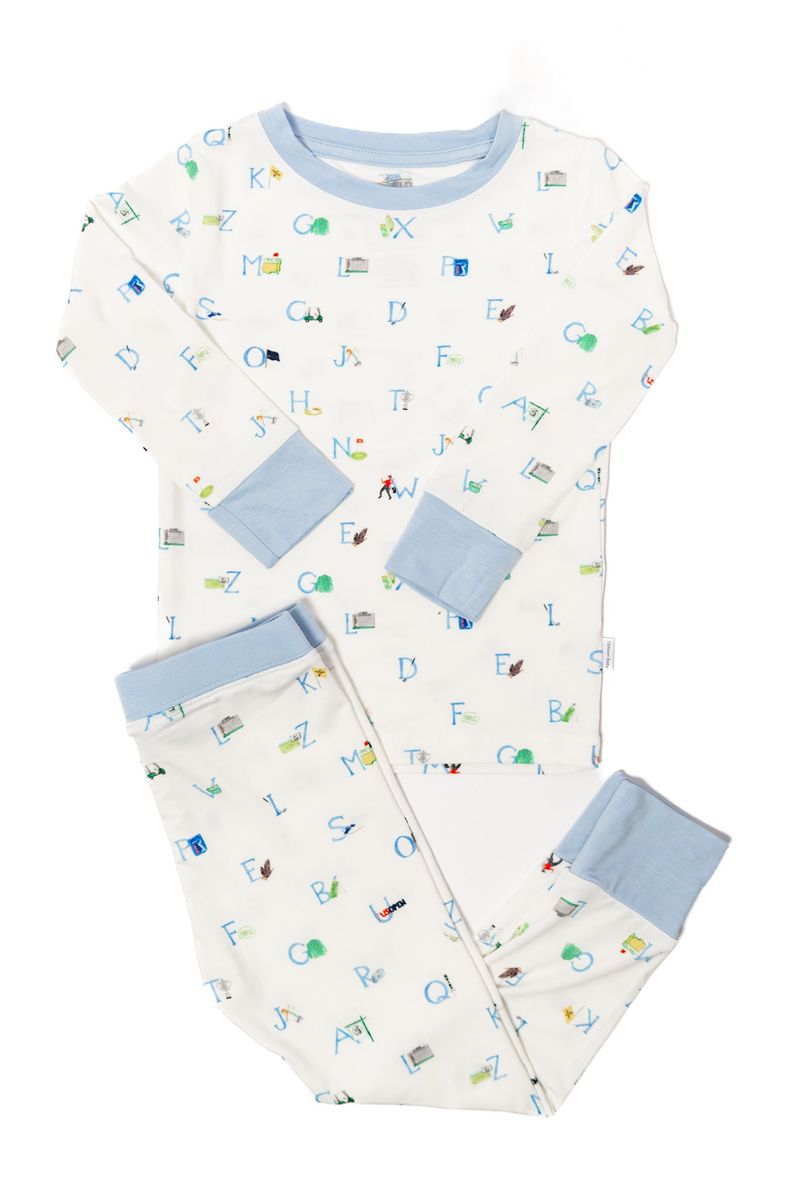 Uptown Baby Long-Sleeve Pajama Set / Golf ABCs
