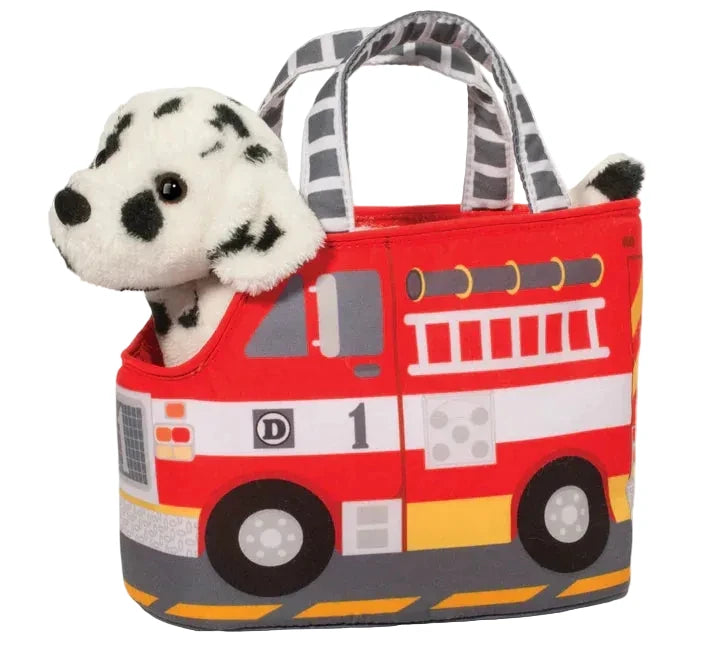 Fire Truck Pet Sak w/ Dalmatian