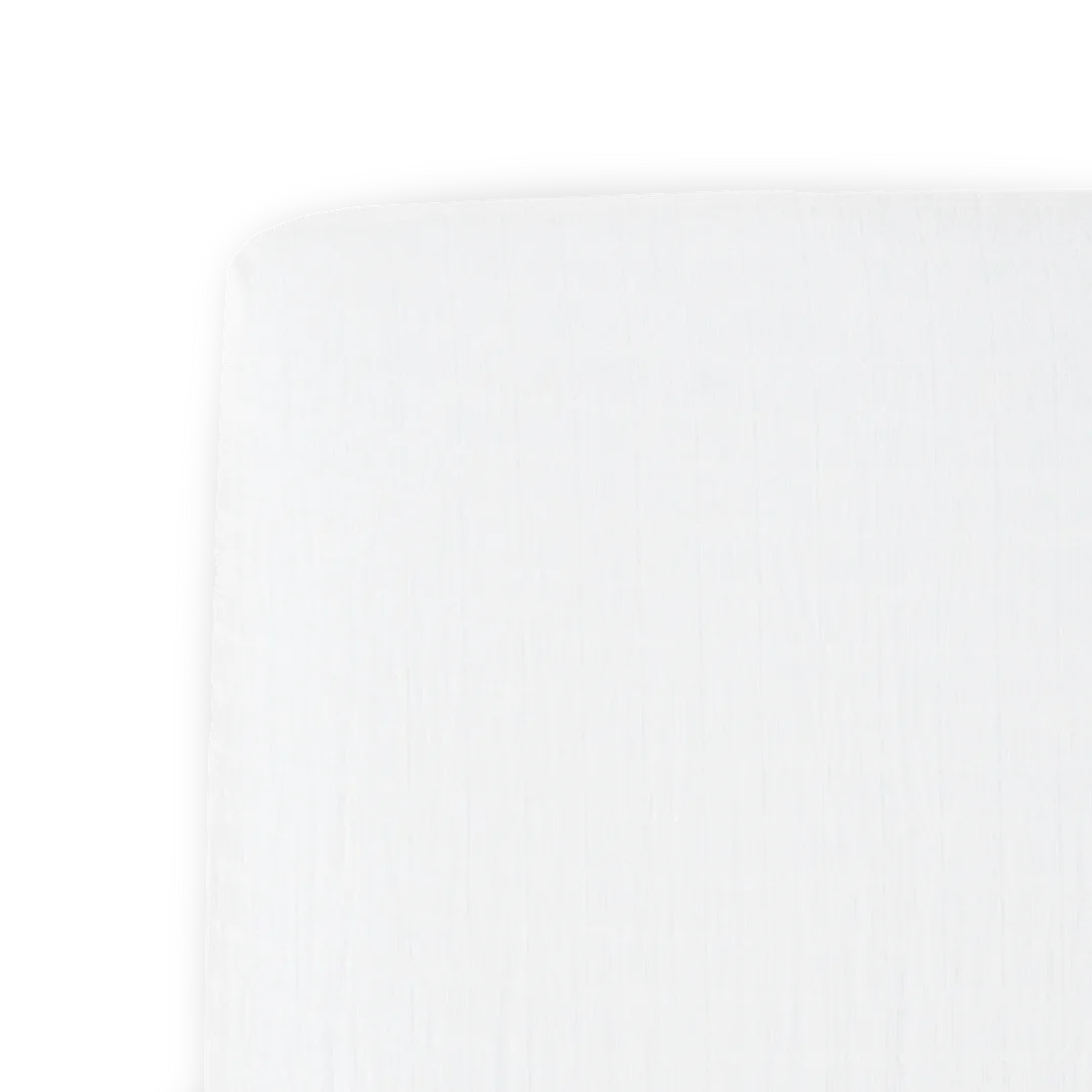 Little Unicorn Cotton Muslin Crib Sheet / White