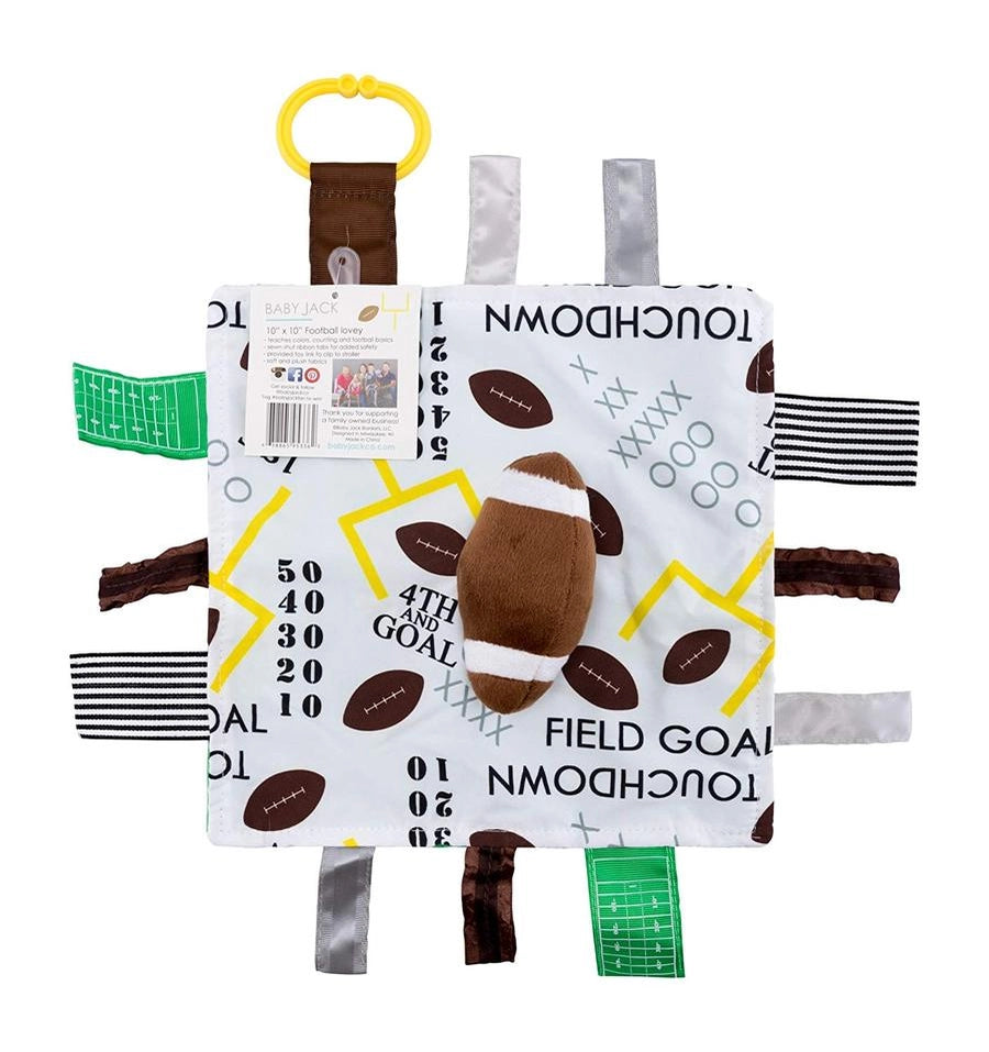 Lovey Tag Sensory Toy / Football