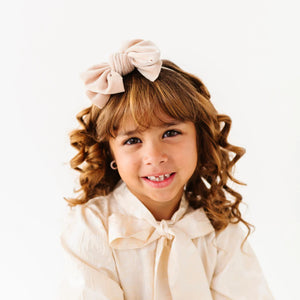 Velvet FAB Skinny Headband / Oatmeal