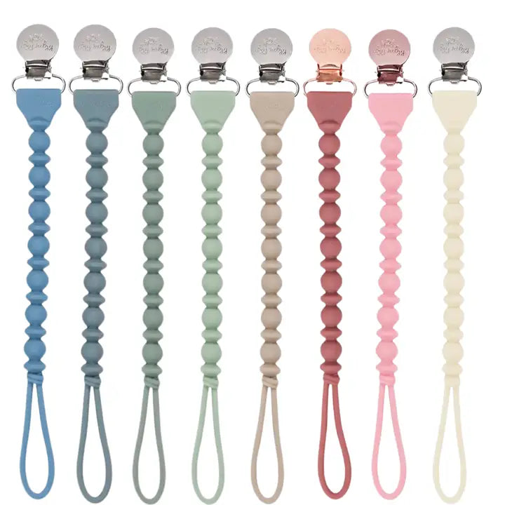 Itzy Ritzy Sweetie Strap Silicone Beaded Pacifier Clip