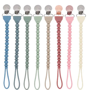 Itzy Ritzy Sweetie Strap Silicone Beaded Pacifier Clip