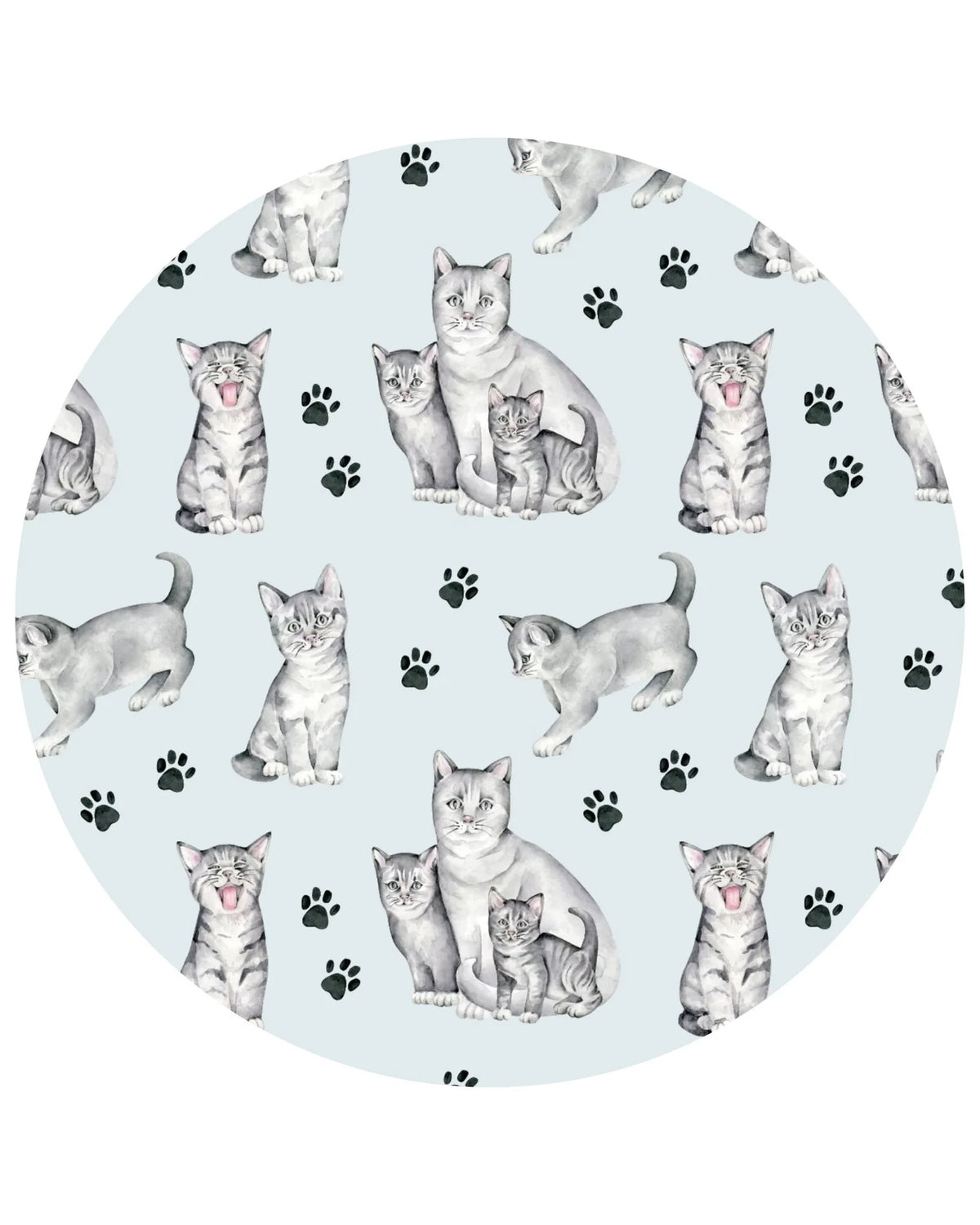 Lev Baby Zipper Footie / Grey Kittens