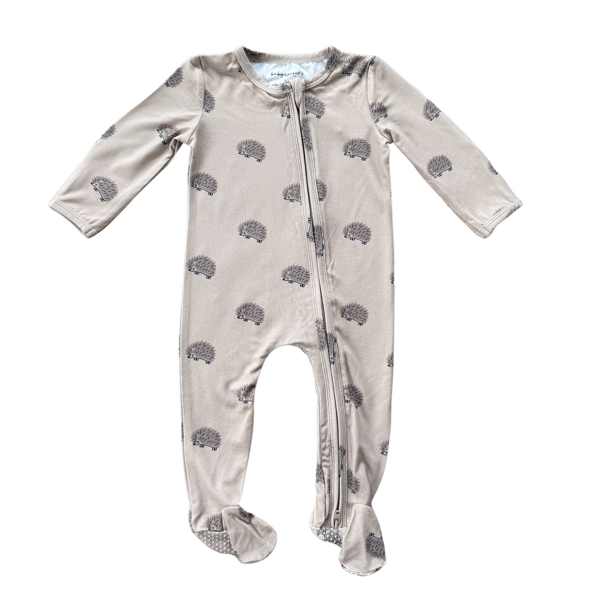 Babysprouts Zip Romper / Hedgehog
