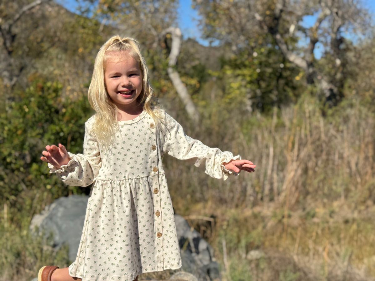 Vignette Charlotte Dress / Ivory Acorns