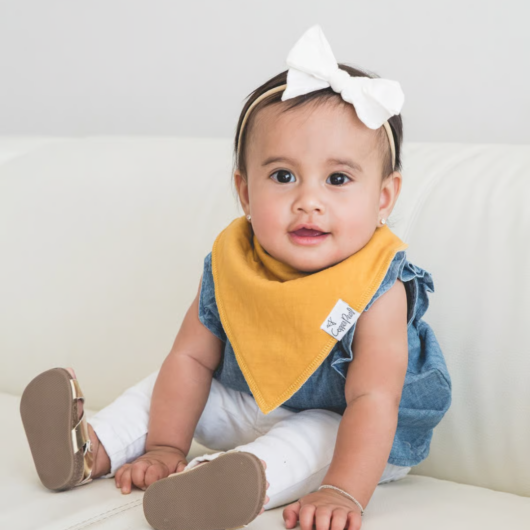 Copper Pearl Bandana Bibs / Jade