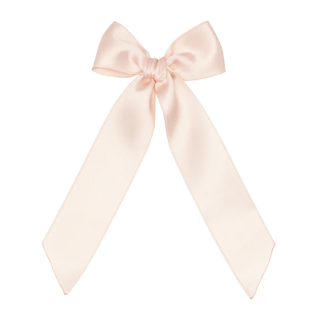 Baby Bling Ballet Hair Clip / Satin White