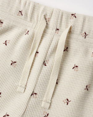 Quincy Mae Waffle Sleep Set / Fall Ditsy