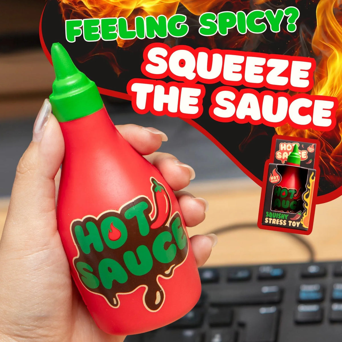 Hot Sauce Squishy Stress Toy