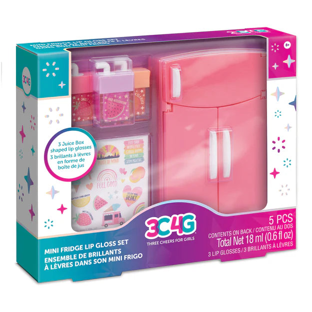Mini Fridge with Lip Gloss Set