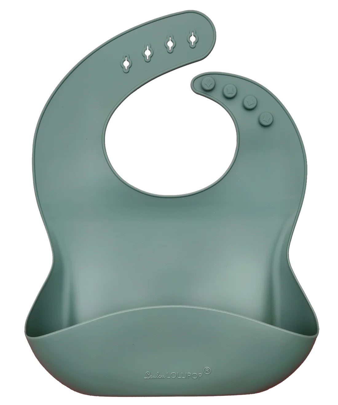 Loulou Lollipop Silicone Bib / Solid Color